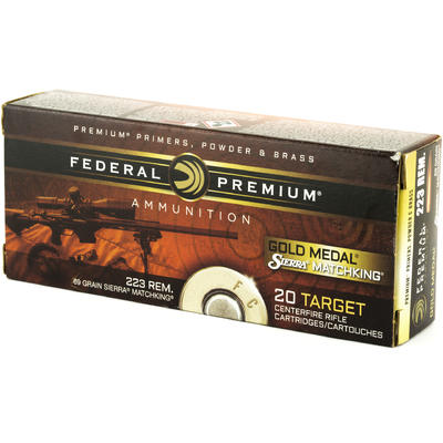 Federal Ammo 223 Remington Sierra MatchKing BTHP 6