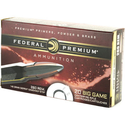 Federal Ammo Vital-Shok 260 Remington Sierra GameK