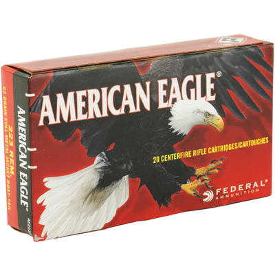 Federal Ammo American Eagle 223 Remington FMJ BT 6