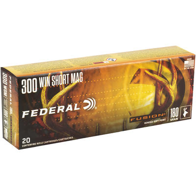 Federal Ammo Fusion 300 WSM Fusion 180 Grain 20 Ro