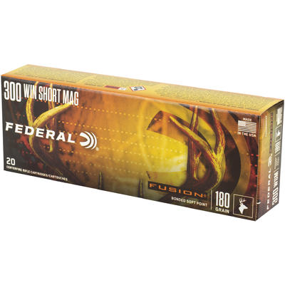 Federal Ammo Fusion 300 WSM Fusion 180 Grain 20 Ro