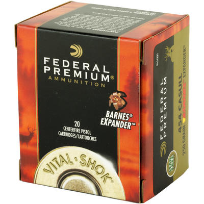 Federal Ammo 454 Casull Barnes Expander 250 Grain