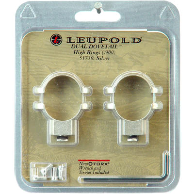 Leupold Dual Dovetail 1in High 1in Dia Silver [517