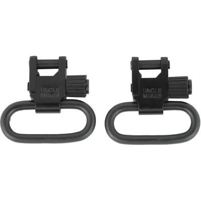 Uncle Mikes 1in Black Quick Detach Sling Swivels F