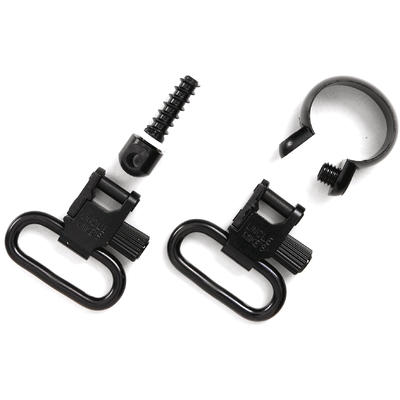 Uncle Mikes 1in Black Quick Detach Swivel [1441-2]