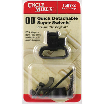 Uncle Mikes Sling Swivels 1in Swivel Size Black [1