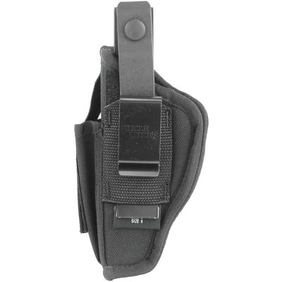 Uncle Mikes Hip Holster W/MAG Pouch ==== 1 Black N