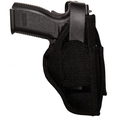 Uncle Mikes Hip Holster W/MAG Pouch ==== 15 Black