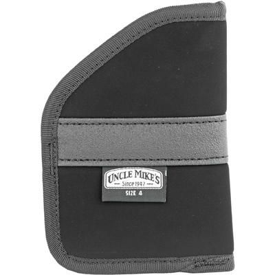 Uncle Mikes I-T-P Holster ==== 4 Black Soft Suede/