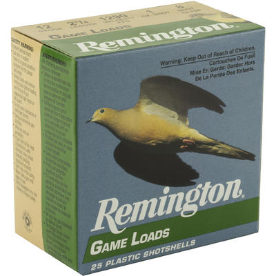 Remington Shotshells Game 12 Gauge 2.75in 1oz #8-S