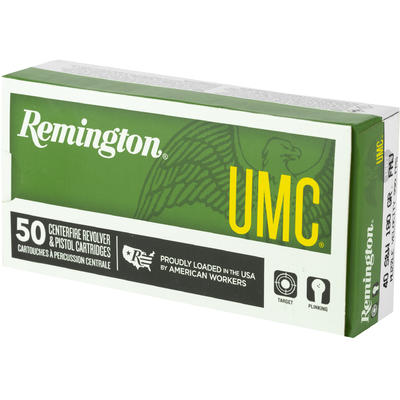 Remington Ammo UMC 40 S&W Metal Case 180 Grain