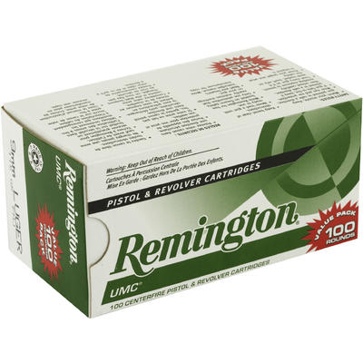 Remington Ammo UMC 9mm Metal Case 115 Grain 100 Ro