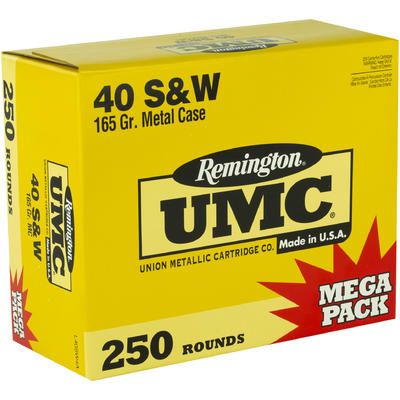 Remington Ammo UMC 40 S&W Metal Case 165 Grain Remington Ammo UMC 40 S&W Metal Case 165 Grain