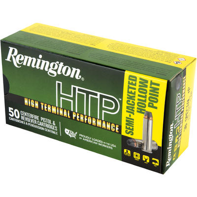 Remington Ammo HTP 38 Special+P 125 Grain Semi JHP