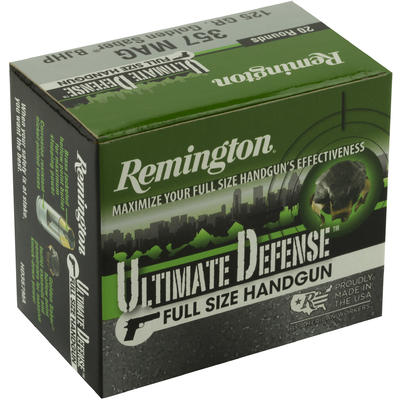 Remington Ammo Defense 357 Magnum 125 Grain JHP 20