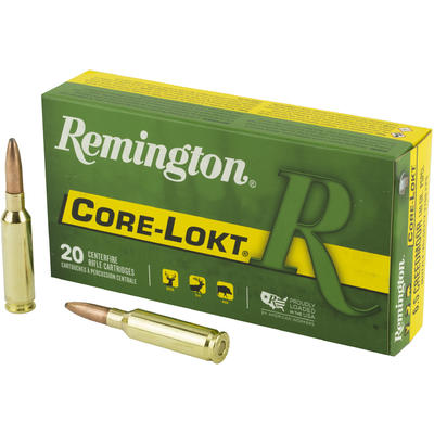 Remington Ammo Core-Lokt 6.5 Creedmoor 140 Grain P