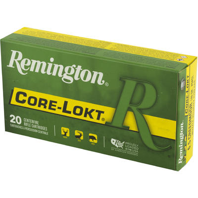 Remington Ammo Core-Lokt 6.5 Creedmoor 140 Grain P