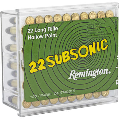 Remington Rimfire Ammo Subsonic .22 Long Rifle (LR