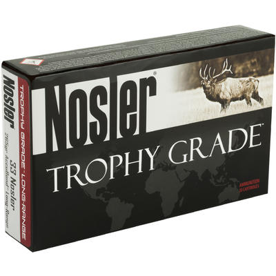Nosler Ammo Trophy Grade 33 Nosler 265 Grain AccuB