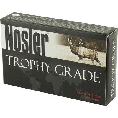 Nosler Ammo Trophy Grade 30 Nosler 180 Grain AccuB