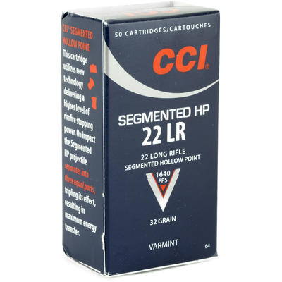 CCI Rimfire Ammo Quick-Shok Varmint .22 Long Rifle CCI Rimfire Ammo Quick-Shok Varmint .22 Long Rifle