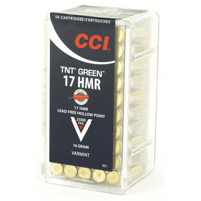 CCI Rimfire Ammo .17 HMR Lead-Free HP 16 Grain 50