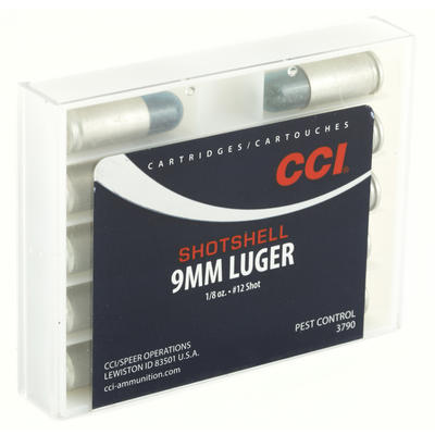CCI Ammo Pest Control 9mm #12 Shot Shell 53 Grain