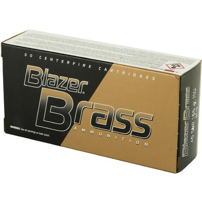 CCI Ammo Blazer Brass 40 S&W FMJ Flat Nose 165