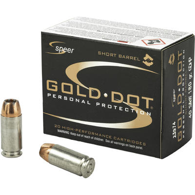 Speer Ammo Gold Dot 40 S&W Gold Dot HP 180 Gra