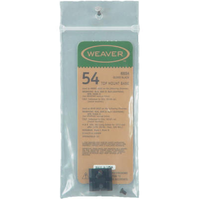 Weaver 1-Piece Base For Browning Top Mount Black [