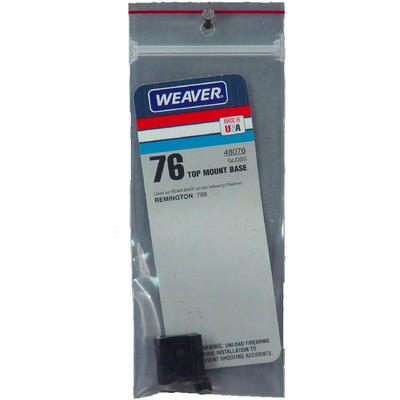 Weaver 1-Piece Base Remington Top Mount Black [480