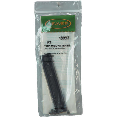 Weaver 1-Piece Base Remington Top Mount Black [480