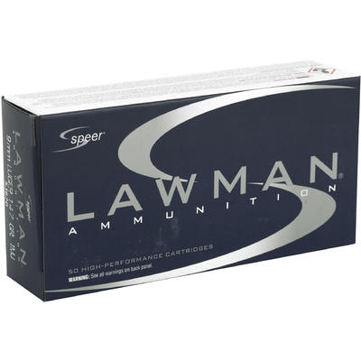 Speer Ammo Lawman 9mm TMJ 147 Grain 50 Rounds [536