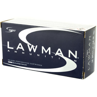 Speer Ammo Lawman 38 Special+P TMJ 158 Grain 50 Ro