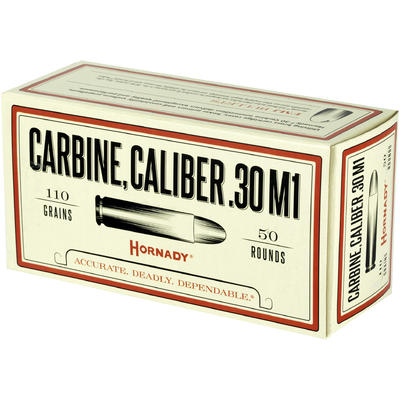 Hornady Ammo 30 Carbine 110 Grain FMJ 50 Rounds [8