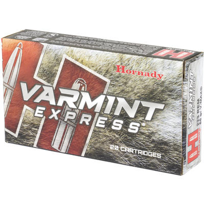 Hornady Ammo 223 Remington V-Max 55 Grain 20 Round