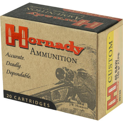 Hornady Ammo 40 S&W XTP JHP 155 Grain 20 Round