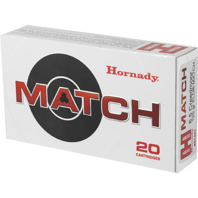 Hornady Ammo ELD Match 6.5 Creedmoor 120 Grain 20