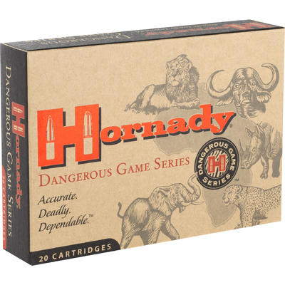 Hornady Ammo Dangerous Game 375 H&H Magnum 300