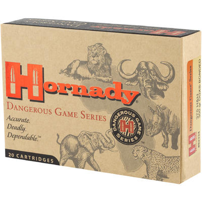 Hornady Ammo Dangerous Game 375 H&H Magnum 300