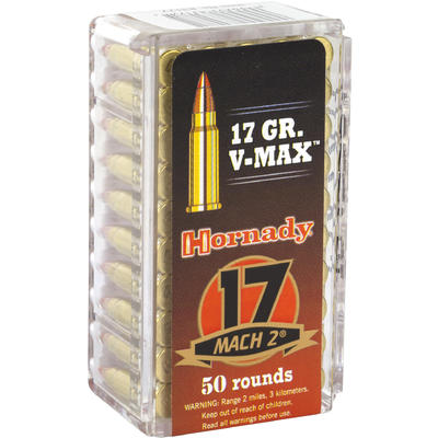 Hornady Rimfire Ammo 17 Mach 2 (HM2) V-Max 17 Grai