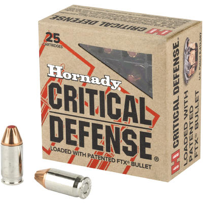 Hornady Ammo Critical Defense 380 ACP FTX 90 Grain