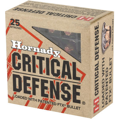 Hornady Ammo Critical Defense 380 ACP FTX 90 Grain