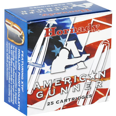 Hornady Ammo Amer Gunner 9mm 115 Grain XTP 25 Roun