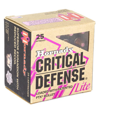 Hornady Ammo Critical Defense 38 Special FTX 90 Gr Hornady Ammo Critical Defense 38 Special FTX 90 Gr