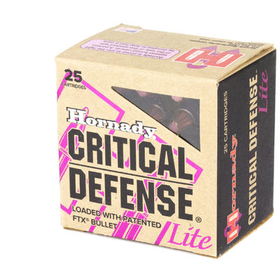 Hornady Ammo Critical Defense 38 Special FTX 90 Gr Hornady Ammo Critical Defense 38 Special FTX 90 Gr