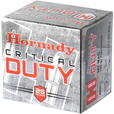 Hornady Ammo Critical Duty 357 Magnum 135 Grain Fl