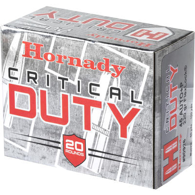 Hornady Ammo Critical Duty 45 ACP+P FlexLock 220 G