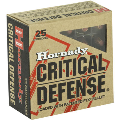 Hornady Ammo Critical Defense 9x18mm Makarov 90 Gr