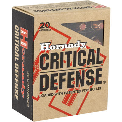 Hornady Ammo Critical Defense 40 S&W 165 Grain